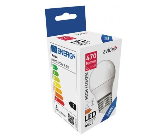 Avide LED Globe Mini G45 4.5W E27 CW (ABMG27CW-4.5W)