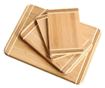 Set plăci de tăiat Kesper 58129, 4 buc, bambus, diferite dimensiuni, maro
