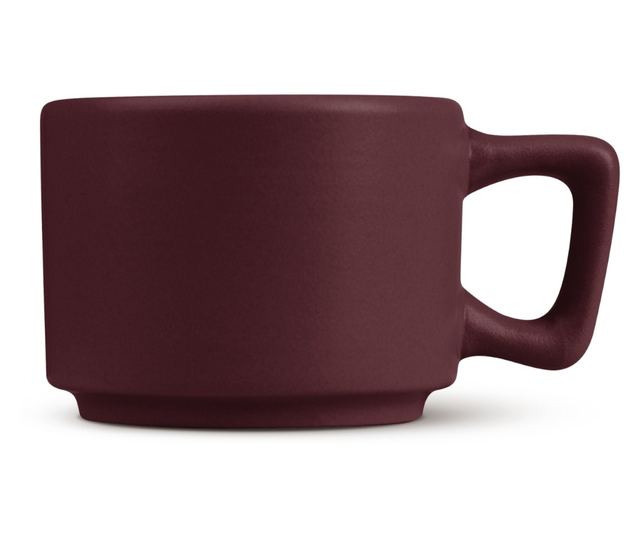 Set 4 cani cu farfurii Leonardo Berlinger Haus BH 10017, visiniu