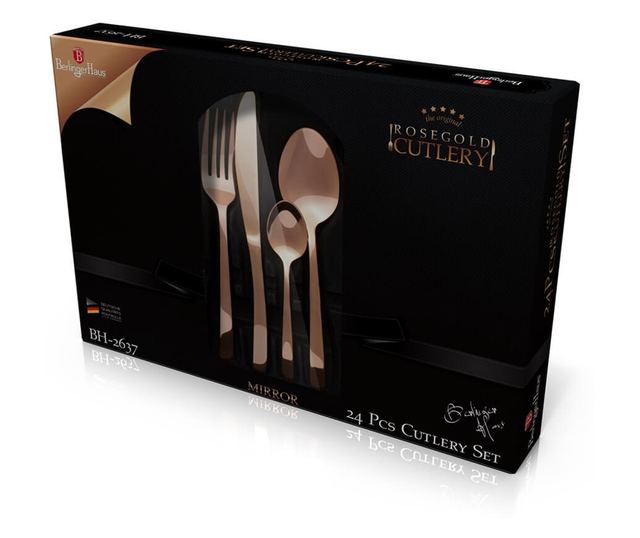 24 részes étkészlet Berlinger Haus Rose Gold fényes BH 2637A