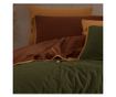 Lenjerie de pat dublu, Majoli Bahar Home Collection, 100% bumbac soft crush, 144 TC, 4 piese, Demeter Forest