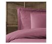 Lenjerie de pat dublu, Majoli Bahar Class Home Collection, 100% bumbac satin, 210TC, 4 piese, Modest Plume