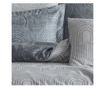 Lenjerie de pat dublu, Majoli Bahar Class Home Collection, 100% bumbac satin, 210TC, 6 piese, Pietro Ice