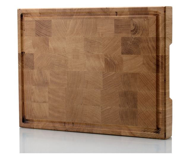 Profesionalna daska za rezanje 30x40x4 cm – hrastovo drvo