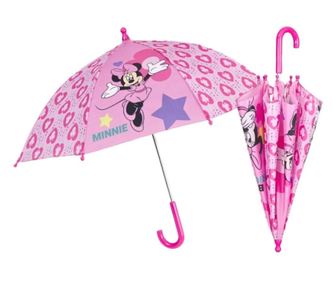 Rózsaszín esernyő, Perletti, Minnie Mouse, 45 cm, Minnie kollekció