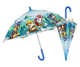 Umbrelă turcoaz, Perletti, Paw Patrol, 45 cm, Collection Paw Patrol