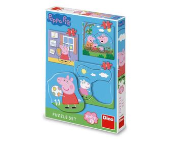 3 az 1-ben puzzle, Peppa Pig - DINÓJÁTÉKOK