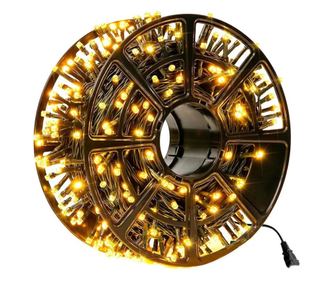 Instalatie Craciun Liniara MRG MV8, Alb Cald,Rola 100 Metri, Decorativa Pentru Exterior Interior, Pentru Gradina, Brad Craciun