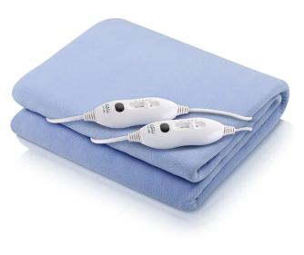 Patura cu incalzire electrica GALLET CCH160, 160X140 cm, 2x60W, bleu