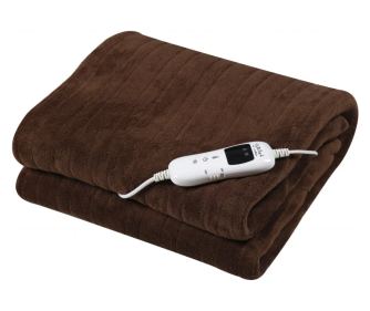 Patura cu incalzire electrica GALLET CCH130, 160X130cm, 120W,maro, 9 niveluri de temperatura
