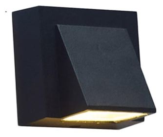 Aplică LED Exterior, 5W, Negru, 3000K