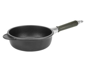 Tigaie adanca cu maner detasabil din lemn ANTIK ARS, D20xh7,5cm, aluminiu, strat antiaderent