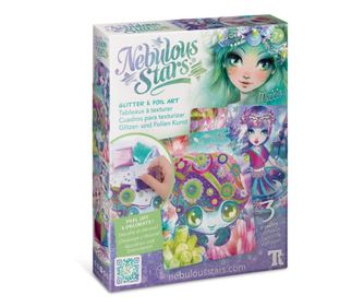 Комплект за изкуства и занаяти с блясък на прах и фолио, персонаж Marinia - Nebulous Stars