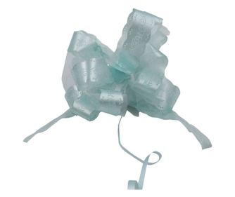 Fundă nuntă cu autoformare tulle 20cm light turcoaz