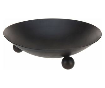 Vatra pentru foc Ambiance, fier, 57x15 cm, negru