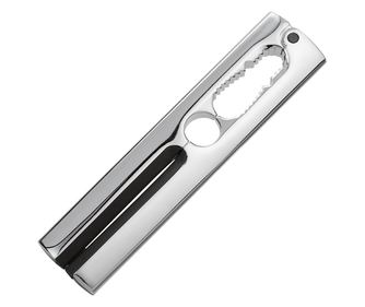 Dziadek do orzechów Stellar Chrome, stop cynku, 17 cm, srebrno-czarny