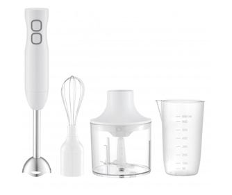 Blender cu tocator si tel Rosberg R51112MSC, 400W, 650 ml, 2 viteze, alb