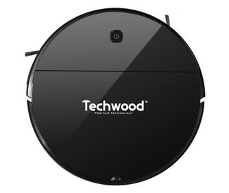 Robotporszívó 2 az 1-ben Techwood TAR-2036, 450 Pa, 350 ml, Mop, Autonomy 90 perc, Fekete