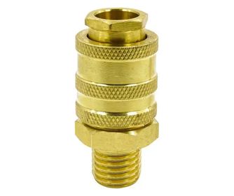 Conector din alama, Verke, 1/4", filet exterior,V81365