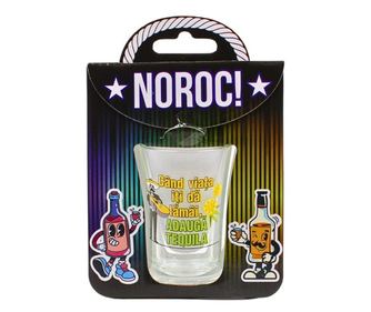 Čaša za shot, 7 cm, s porukom Kad ti život da limune, dodaj Tekilu