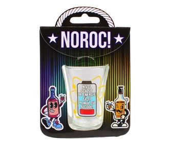Čaša za shot, 7 cm, s porukom Niska razina energije, napuni se alkoholom!