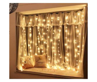 Instalatie Craciun Perdea MRG M1150, 3x1 m, Led, Intreconectabila, 8 Jocuri de Lumini, Interior, Exterior, Fir Cupru, Alb Cald