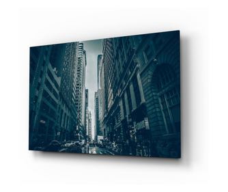 Ζωγραφική σε γυαλί ασφαλείας, New York City  110 x 70 cm