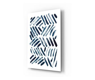 Festés rögzített üvegre, Lines 110 x 70 cm