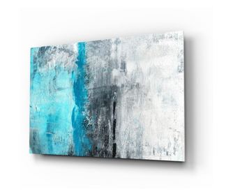 Festés rögzített üvegre, Abstract 110 x 70 cm