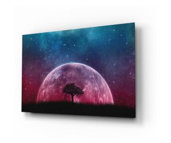 Slikanje na osiguranom staklu, Mystical Night  72 x 46 cm