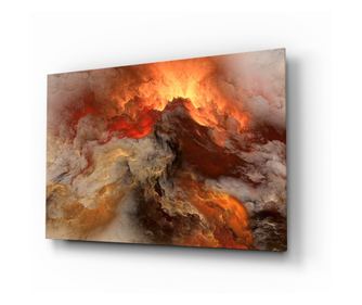 Slikanje na osiguranom staklu, Crimson Apocalypse  110 x 70 cm