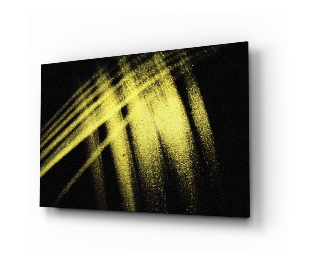 Картина от закалено стъкло, Yellow Lights  72 x 46 см