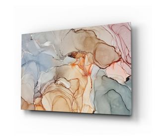 Malba na zabezpečené sklo, Soft Marble Pattern  72 x 46 cm