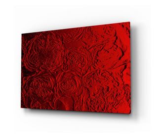 Malba na zabezpečené sklo, Rose Patterned  72 x 46 cm
