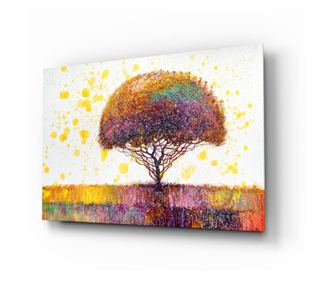Malba na zabezpečené sklo, Colorful Tree  72 x 46 cm