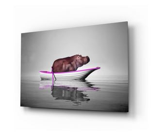 Картина от закалено стъкло, Hippo  110 x 70 см