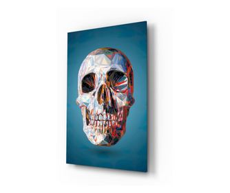 Картина от закалено стъкло, Skull  72 x 46 см