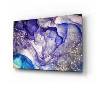 Картина от закалено стъкло, Colored Smoke  72 x 46 см