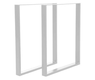 Set 2 Picioare Masa Metal, Moderne, Finisaje Premium, Vopsire in Camp Electrostatic, Alb
