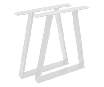 Set 2 Picioare Masa Metal, Stil Scandinav Trapez, Vopsire in Camp Electrostatic, Finisaje Premium