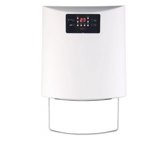 Вентилаторна печка за баня Elite EWH-1375, 2000W, 2 степени, Цифров термостат, Таймер, Функция отворен прозорец, Бял