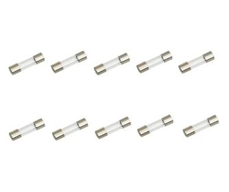 10 darabos késleltetett biztosíték készlet 3.15A-T 5X20mm