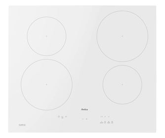 Plita electrica cu inductie Amica PIDH6140PHTULN, 3 zone de gatit, alb