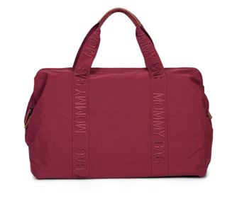 Geanta de infasat Childhome Mommy Bag Signature Urban Burgundy