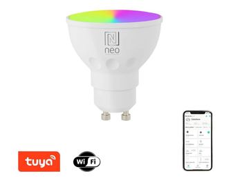 Смарт крушка Immax NEO LITE LED GU10 6W RGB+CCT цвят и бяло, регулируема, WiFi