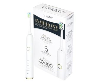 Vitammy Symphony White Sonická zubná kefka bielo-zlatá