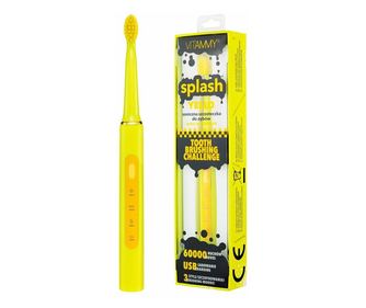 Електрическа четка за зъби VITAMMY Splash TB8132A-CE Yello, 60000 осцилации/мин, 3 режима на четкане, Жълт