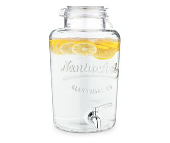 Диспенсър за напитки с кран и капачка с клипс Navaris, 8 L, 51379.01
