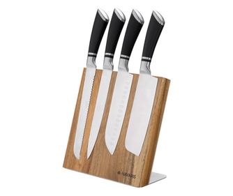 Магнитна поставка за нож от акациево дърво, 23 х 22,5 см, 47366.01.1