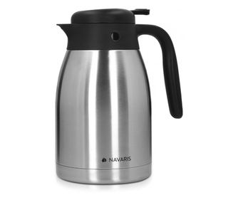 Диспенсър за топли и студени напитки Navaris от неръждаема стомана, 1,5 литра, 51053.01.01